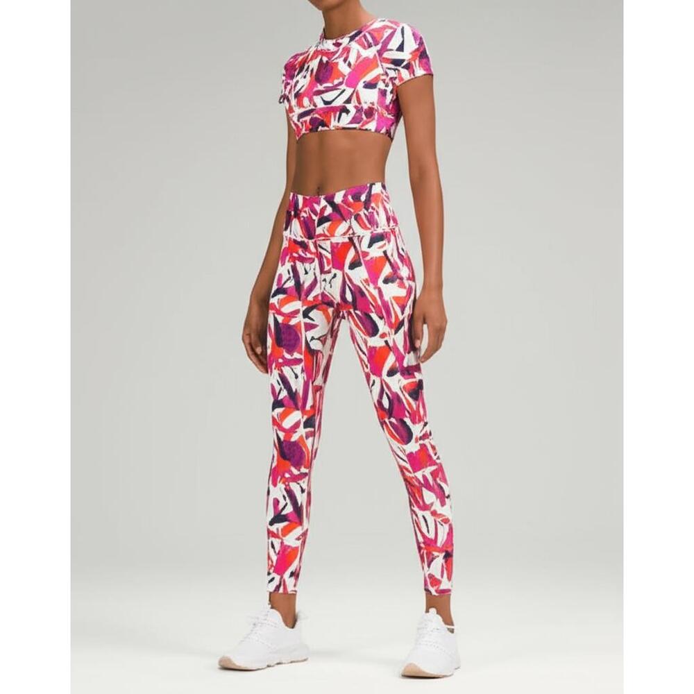 J.Dow Fitness Women's Multi-Color Activewear Set Abstract Vibrant Athletic